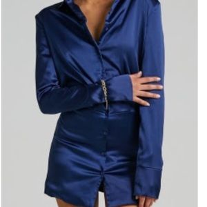 Lioness - Mirror Image Mini Dress in Blue
